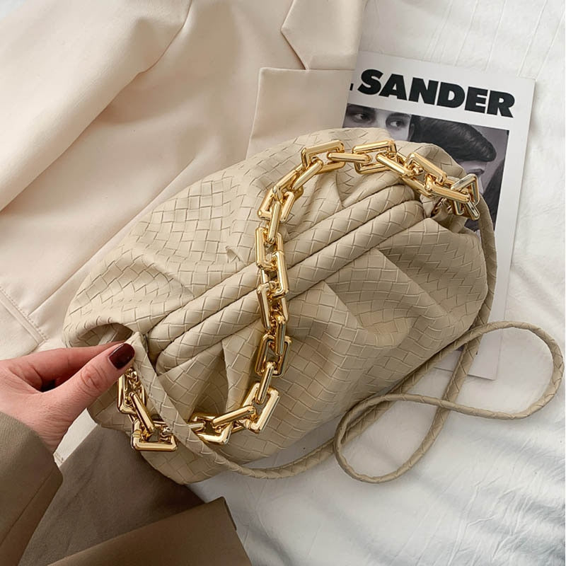 SWDF Luxury Brand Handbag Women&#39;s Bag Pu Leather Fashion Thick Chain Shoulder BagsTrendy Crossbody Bags For Women 2022 New Purse - Executive-Skincare