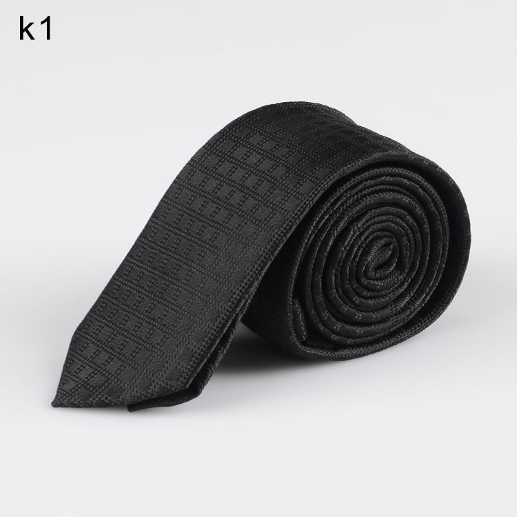 New Men&#39;s Casual Slim Ties Classic Polyester Woven Party Neckties Fashion Plaid Dots Man Neck Tie For Wedding Business Male Tie - Executive-Skincare