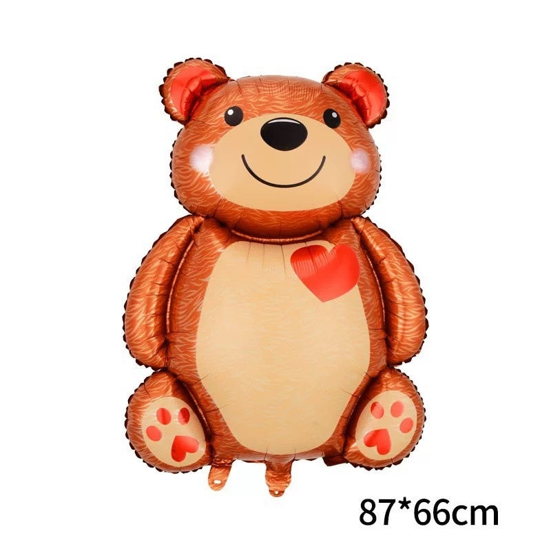 91*67cm Bear Balloon Aluminum Film Balloons Single Girl Wedding Baby Shower Decoration Birthday Valentine&#39;s Party Supplies - Executive-Skincare