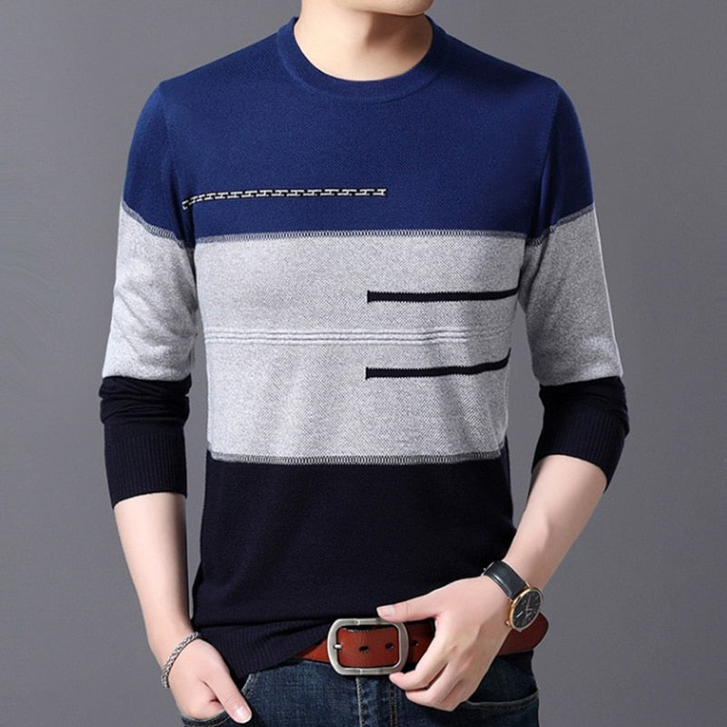 2022 Casual Thick Warm Winter Luxury Knitted Pull Sweater Men Wear Jersey Dress Pullover Knit Mens Sweaters Male Fashions 71819 - Executive-Skincare