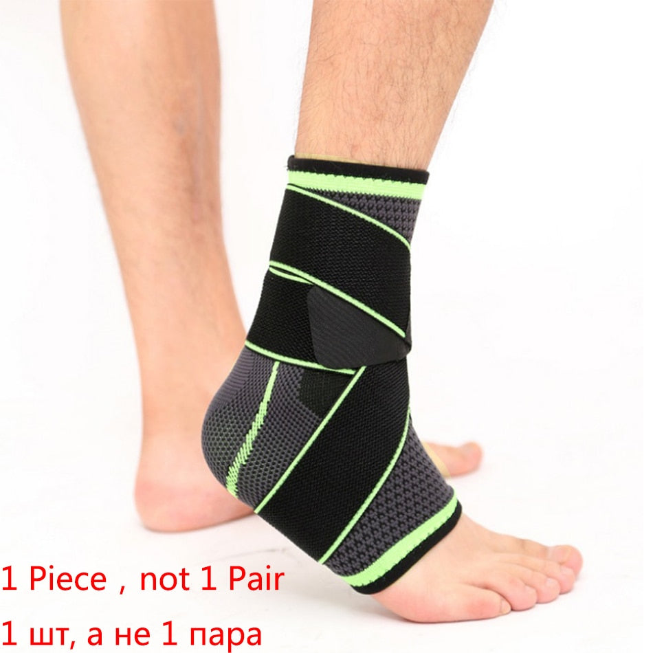 1 PC Sports Ankle Brace Compression Strap Sleeves Support 3D Weave Elastic Bandage Foot Protective Gear - Executive-Skincare