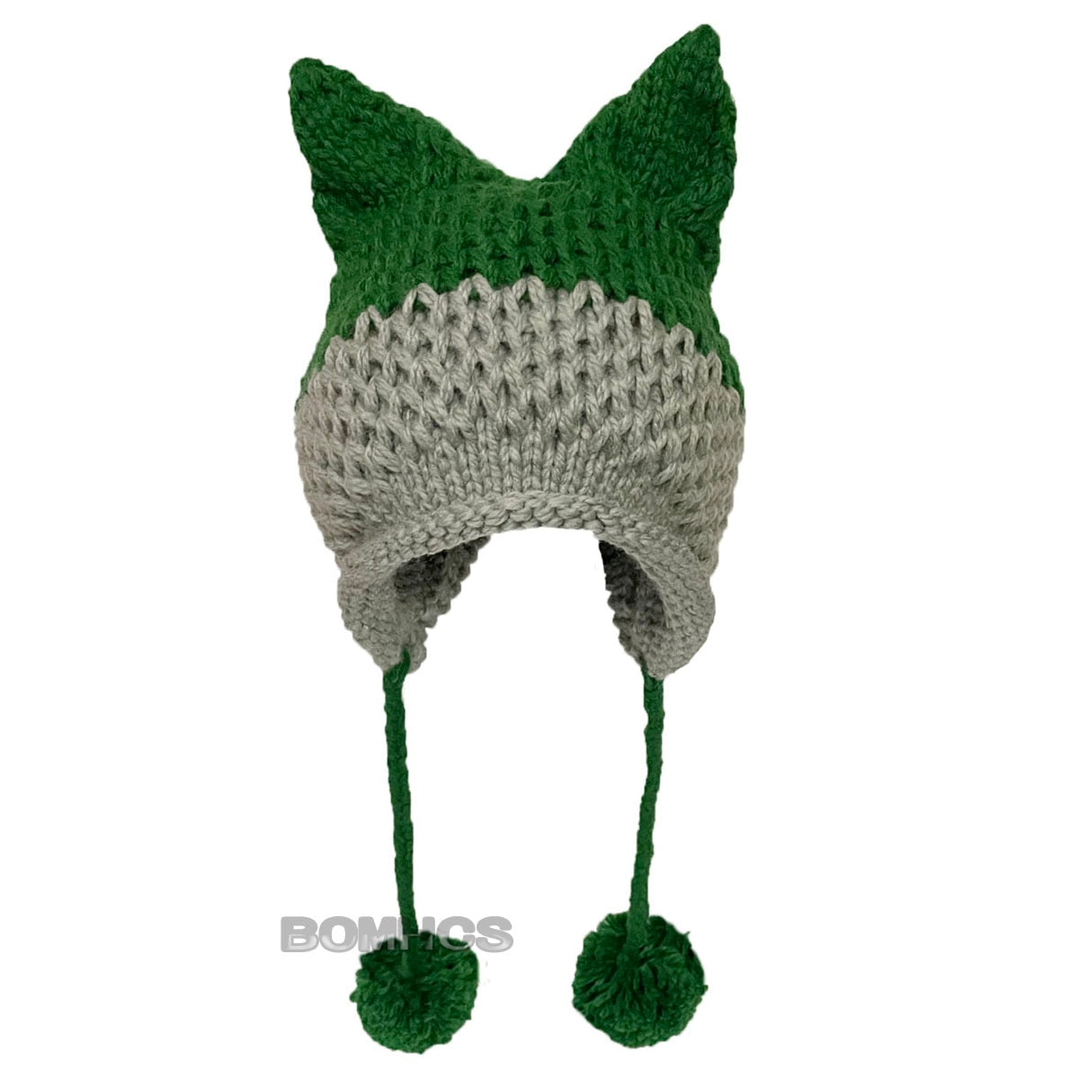 BomHCS Cute Fox Ears Beanie Winter Warm 100% Handmade Knit Hat - Executive-Skincare