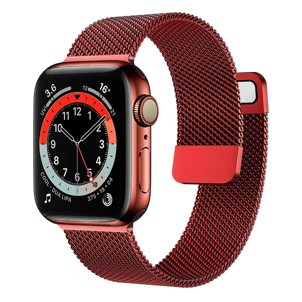 Strap For Apple watch ultra Band 7 49 45mm 40mm 38mm 42mm 41 44 mm Accessorie Magnetic Loop Metal for iWatch serie 7 4 5 6 se 3 - Executive-Skincare