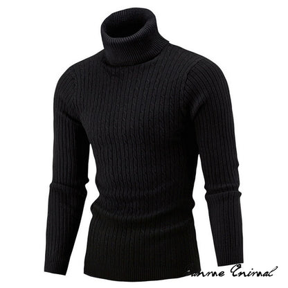 Winter Warm Turtleneck Sweater Autumn Men&#39;s Rollneck Warm Knitted Sweater protect the neck S-XXL - Executive-Skincare