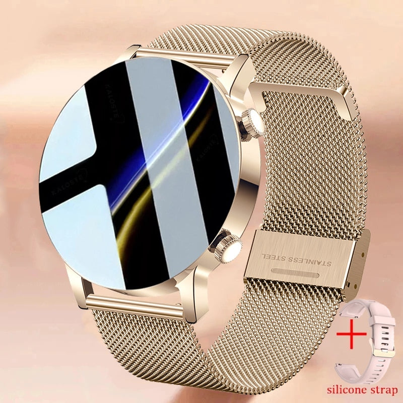 New Bluetooth Call Ladies Smart Watch Women AMOLED 360*360 HD Screen Always Display Watches Custom Dial  SmartWatch For Xiaomi - Executive-Skincare