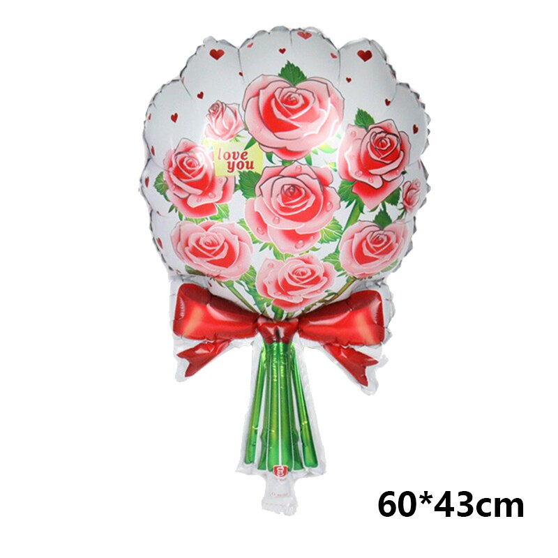 91*67cm Bear Balloon Aluminum Film Balloons Single Girl Wedding Baby Shower Decoration Birthday Valentine&#39;s Party Supplies - Executive-Skincare