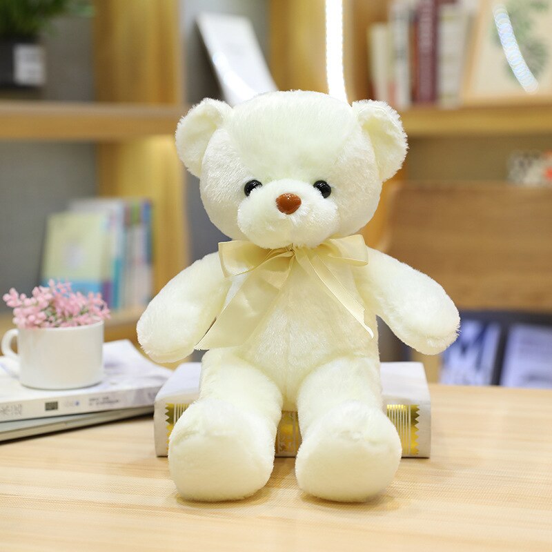 10 Colors 30cm Coloured Bear Plush Toys Stuffed Teddy Bear Soft Bear Wedding Gifts Baby Toy Birthday Gift Child Kids Brinquedos - Executive-Skincare