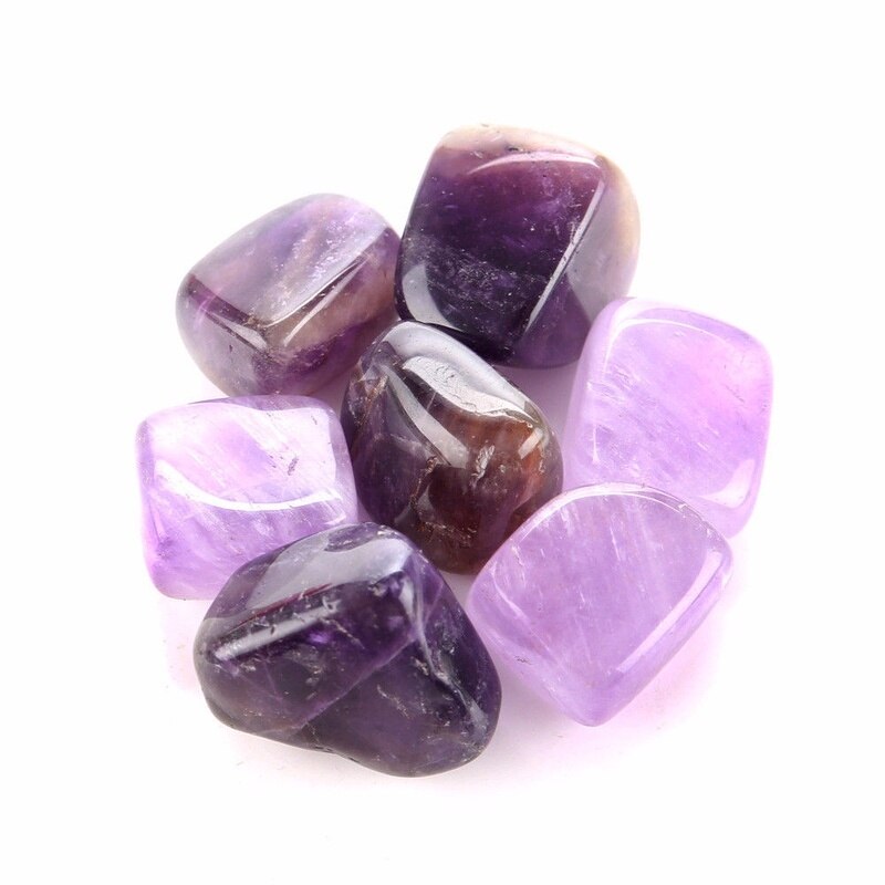 7 Pieces Natural Chakra Tumbled Stone Gemstone Rock Mineral Irregular Crystal Polish Healing Meditation for Feng Shui Decor - Executive-Skincare