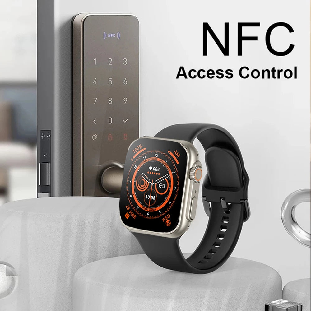 NEW Smart Watch Ultra Series 8 NFC Bluetooth Call Smartwatch Temperature Measuring Health Monitoring Men Women Fitness Bracelet - Executive-Skincare