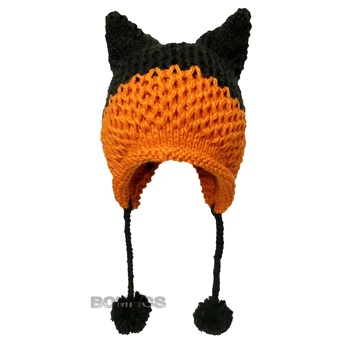 BomHCS Cute Fox Ears Beanie Winter Warm 100% Handmade Knit Hat - Executive-Skincare