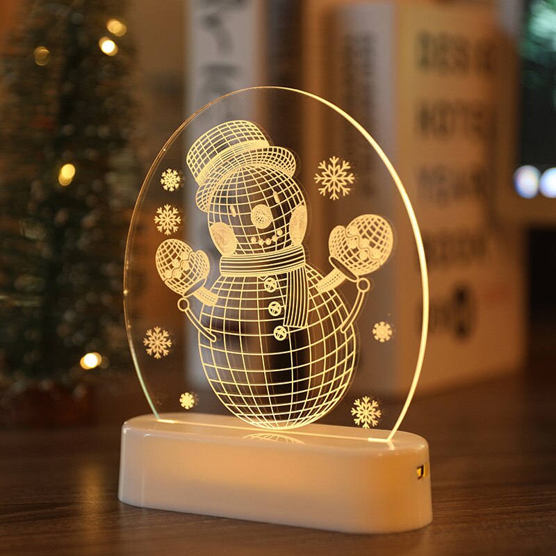 Led Lamp Night Light Christmas Decoration 2022 Wedding Decoration Party Decoration New Year 2023 Valentines Day Gift Baby Shower - Executive-Skincare