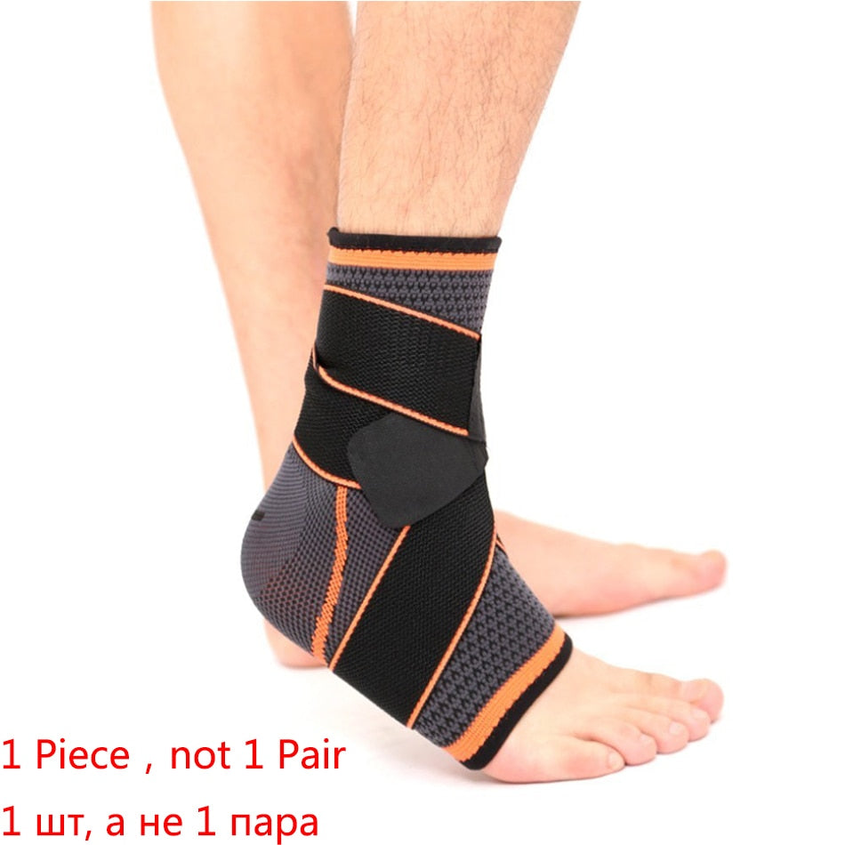 1 PC Sports Ankle Brace Compression Strap Sleeves Support 3D Weave Elastic Bandage Foot Protective Gear - Executive-Skincare