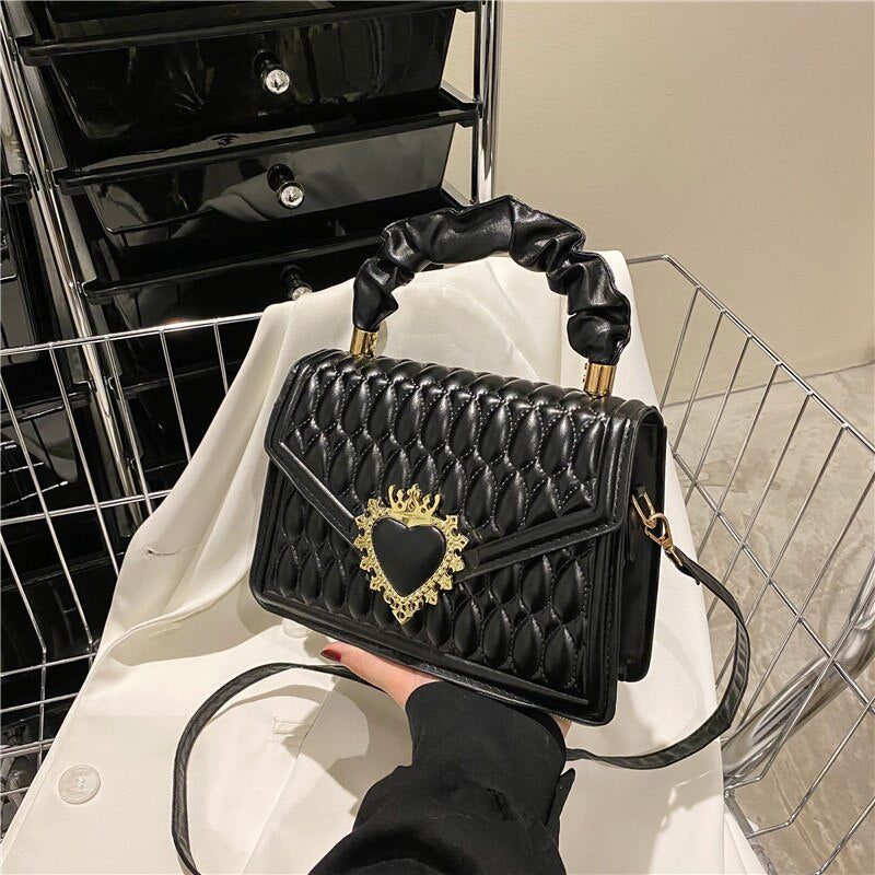 Fashion Luxury Designer Handbags 2022 Autumn Winter Embossed Crossbody Bags for Women Folds Top-handle Bags Female Shoulder Bag - Executive-Skincare