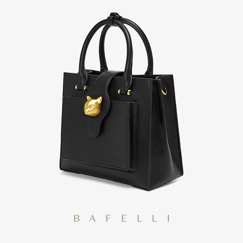 BAFELLI 2022 WOMEN&#39;S NEW HANDBAG CAT LUXURY LEATHER FASHION BUSINESS SHOULDER STYLISH CASUAL CROSSBODY FEMALE PURSE OFFICE LADY - Executive-Skincare