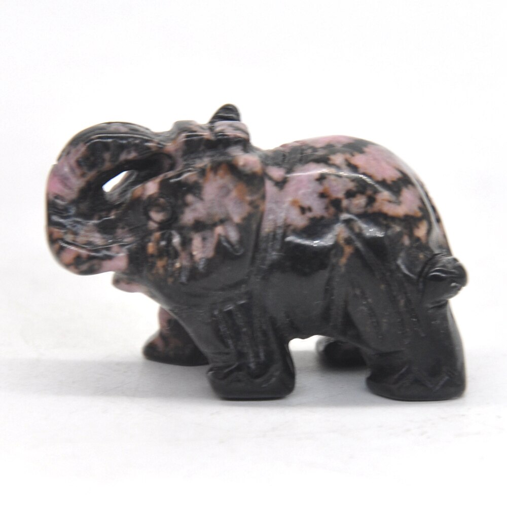 Elephant Statue Natural Gemstone Carved Healing Crystal Amethyst Quartz Animals Figurine Reiki Stones Lucky Decoration Wholesale - Executive-Skincare