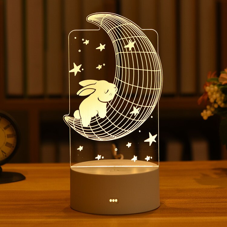 Led Lamp Night Light Christmas Decoration 2022 Wedding Decoration Party Decoration New Year 2023 Valentines Day Gift Baby Shower - Executive-Skincare