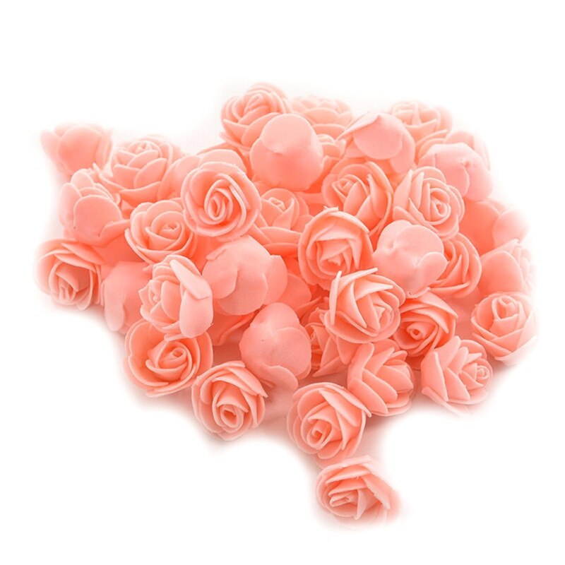 50PCS Artificial Foam Rose Bridal Bouquets Teddy Bear of Roses DIY Gifts Box Wedding Decorative For Wedding Table Valentines Day - Executive-Skincare