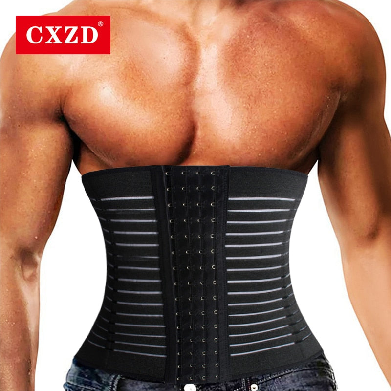 Men Slimming Body Shaper Waist Trainer Trimmer Belt Corset For Abdomen Belly Shapers Tummy Control  Shapewear - Executive Quality Store