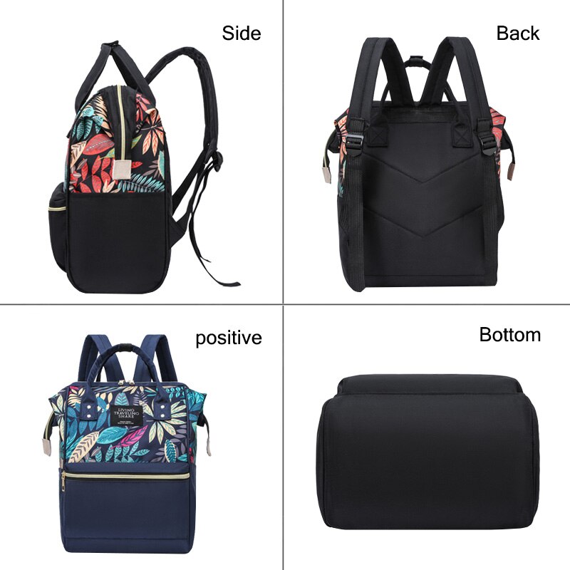 Nylon Women Backpack Ladies Shoulder Backpacks Large Capacity Mommy Baby Nursing Bags Fashion Female Business Laptop Backpack - Executive-Skincare