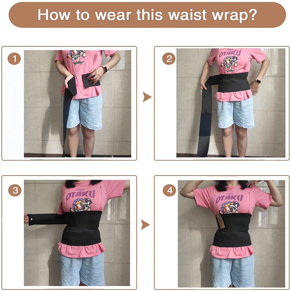 Waist Bandage Wrap Trimmer Belt Waist Trainer Body Shapewear Tummy Woman Flat Belly Slimming Gain Postpartum Sheath Belt Corset - Executive Quality Store