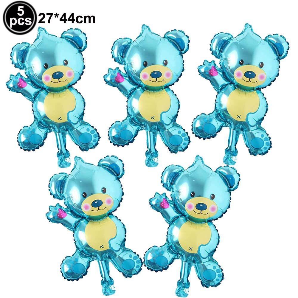 5pcs Love Bear Balloon include Big Bear Balloon and Mini Bear Balloon Birthday Valentines Party Wedding Decoration Bear Balloon - Executive-Skincare