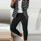 Sets Outifits 2022 Autumn Denim Look Print Shawl Collar Blazer & Pants - Executive-Skincare