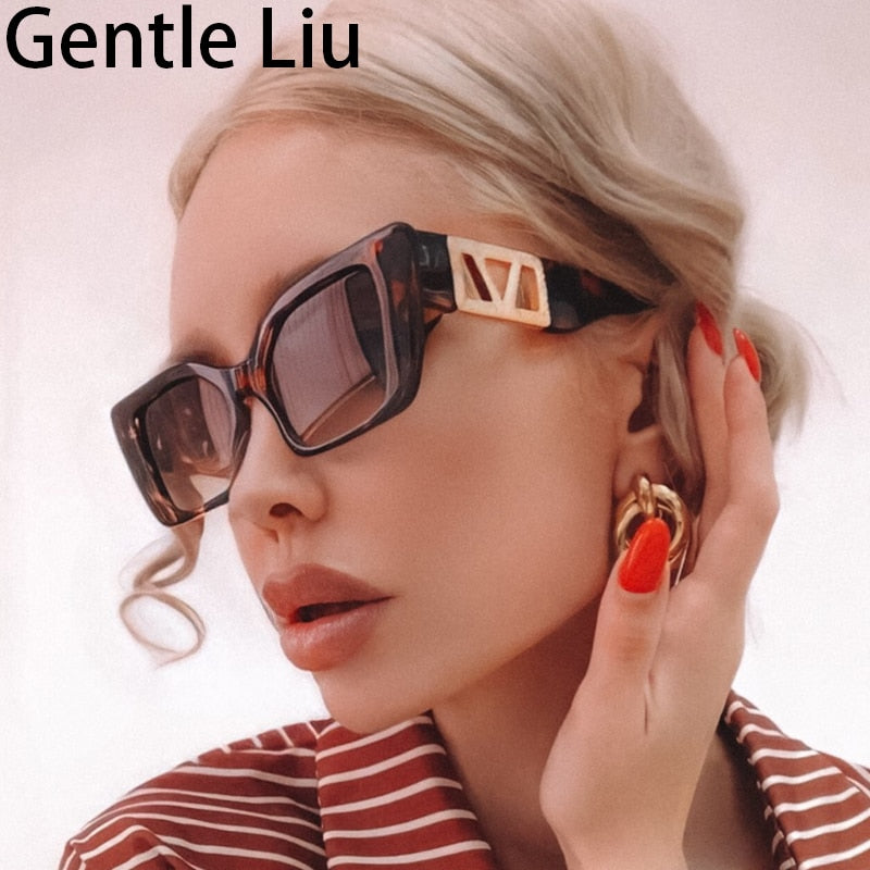 Vintage Small Cat Eye Sunglasses Women Rectangle Sun Glasses for Ladies Retro Brand Designer Eyewear Shades Uv400 Oculos De Sol - Executive-Skincare