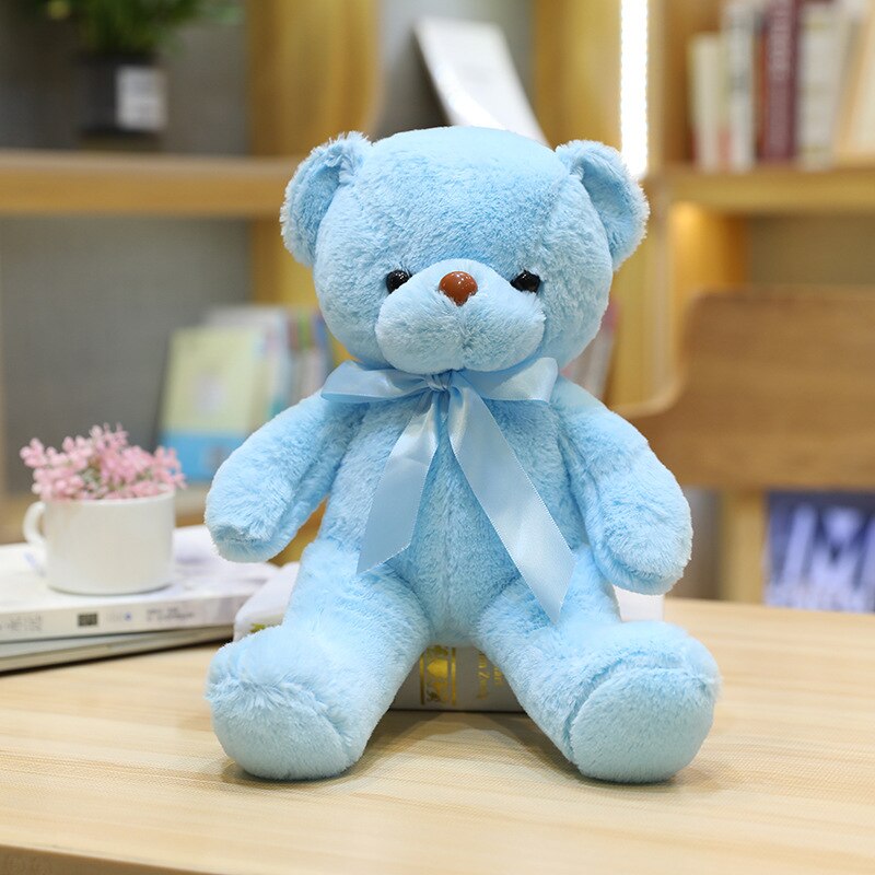 10 Colors 30cm Coloured Bear Plush Toys Stuffed Teddy Bear Soft Bear Wedding Gifts Baby Toy Birthday Gift Child Kids Brinquedos - Executive-Skincare