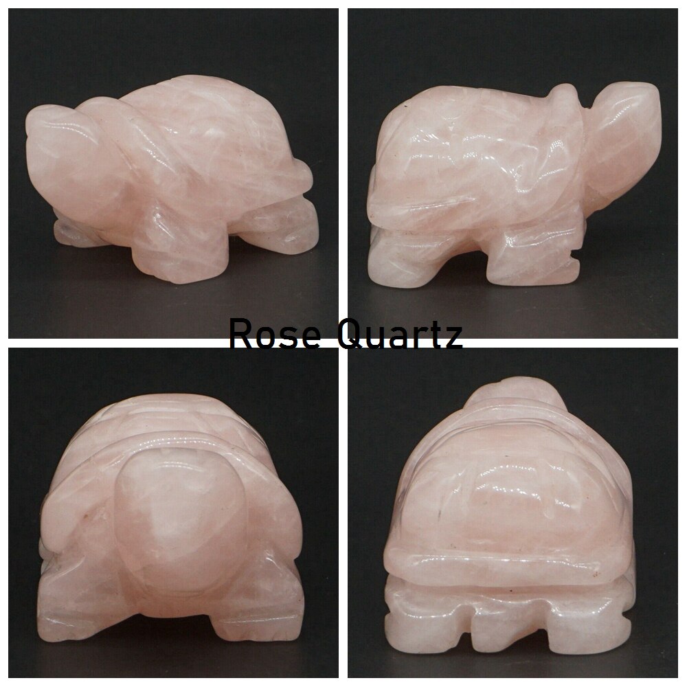 1.5&quot; Tortoise Statue Natural Gemstone Carving Healing Crystal Animals Figurines Reiki Stones Decoration Wholesale - Executive-Skincare