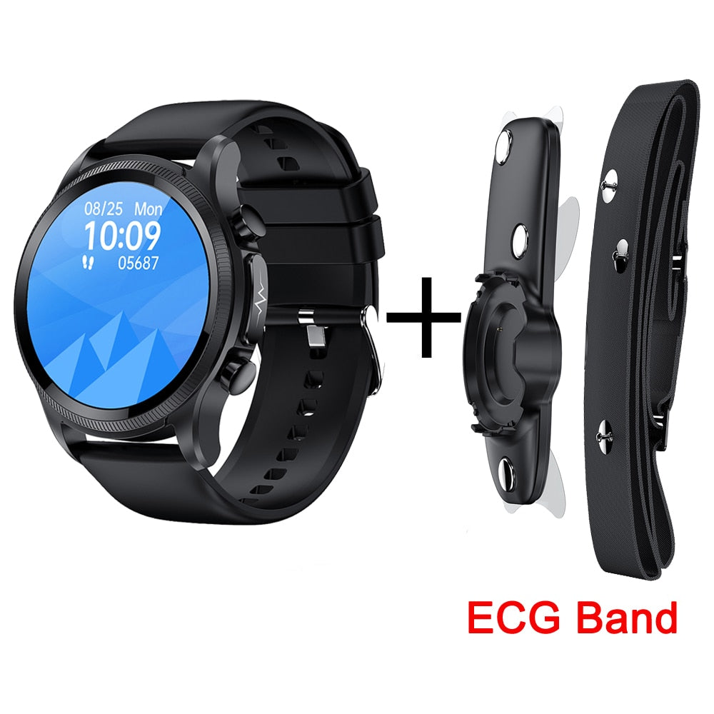 Cardica Blood Glucose Smart Watch ECG Monitoring Blood Pressure Body Temperature Smartwatch Men IP68 Waterproof Fitness Tracker - Executive-Skincare