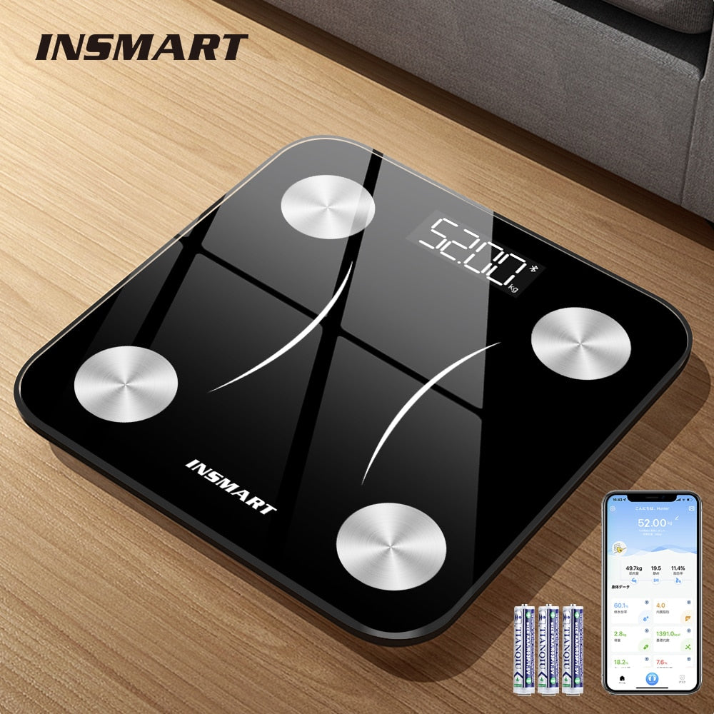 SMART Scale Body Weight Balance Scale Bluetooth Smart Wireless Digital Bathroom Scale with BMI Calculation - Executive Quality Store