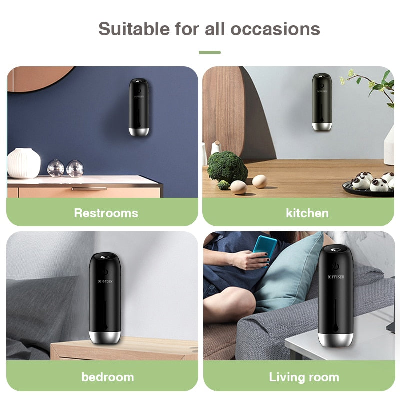 Portable Air Purifiers  Smart Aroma Diffuser Car Air Freshener  Wall-Mounted Perfume Mist - Executive Quality Store