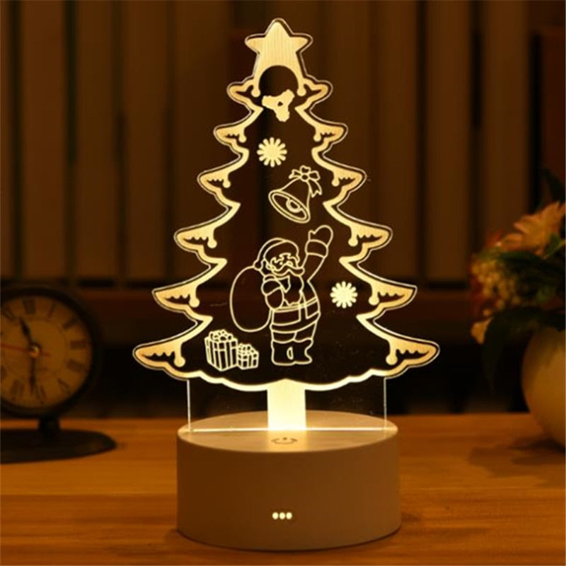 Romantic Love 3D Lamp Acrylic Led Night Lights Children&#39;s Table Lamp Christmas Neon Sign Lights Valentine&#39;s Day Birthday Gifts - Executive-Skincare