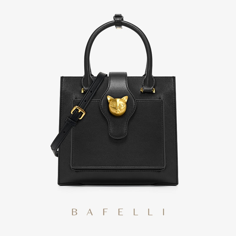 BAFELLI 2022 WOMEN&#39;S NEW HANDBAG CAT LUXURY LEATHER FASHION BUSINESS SHOULDER STYLISH CASUAL CROSSBODY FEMALE PURSE OFFICE LADY - Executive-Skincare