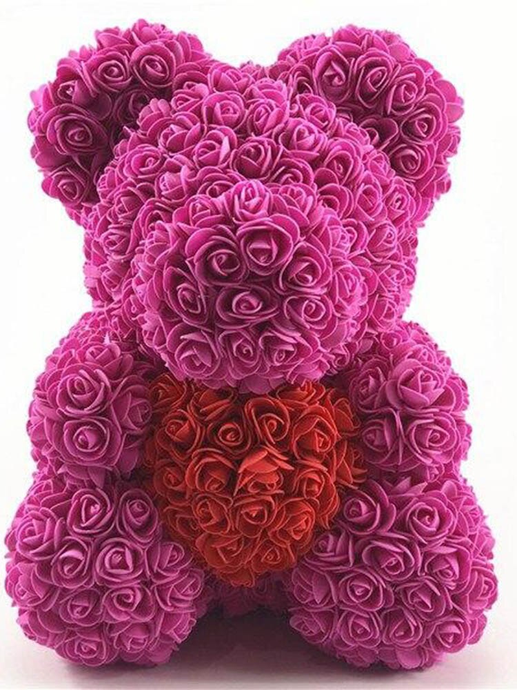 25cm Rose Bear Teddy Bear Confession Bear Rose Bear Mother&#39;s Day Christmas Girlfriend Birthday Valentine&#39;s Day Anniversary Gift - Executive-Skincare