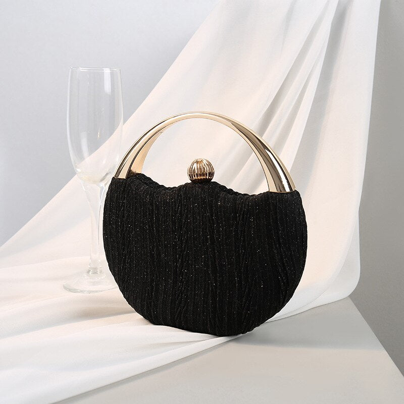 Wedding Clutch Bag Luxury Handbags For Women Elegant Round Shoulder Bag Female Small Party Evening Clutch Bag Purse Sac A Main - Executive-Skincare