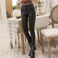 Skinny Sexy Genuine Leather Straight Pants Women Elastic Push Up High - Executive-Skincare