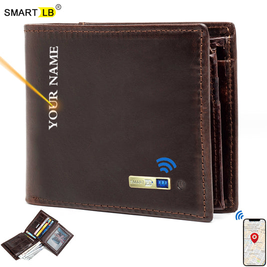 Smart Wallet Bluetooth-compatible Leather Short Credit Card Holders - Executive-Skincare