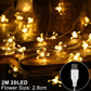 Snowflake Led Light Christmas Decorations For Home Hanging Garland - Executive-Skincare