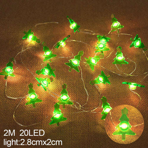 Snowflake Led Light Christmas Decorations For Home Hanging Garland - Executive-Skincare