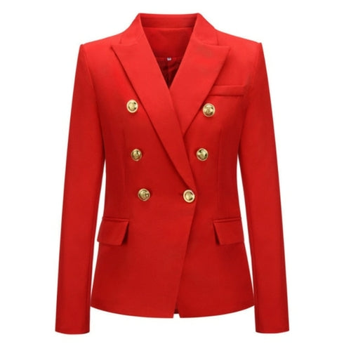 Spring Women Coat Blazer Female Autumn New Long Sleeve Double Breasted - Executive-Skincare