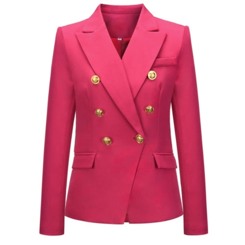 Spring Women Coat Blazer Female Autumn New Long Sleeve Double Breasted - Executive-Skincare