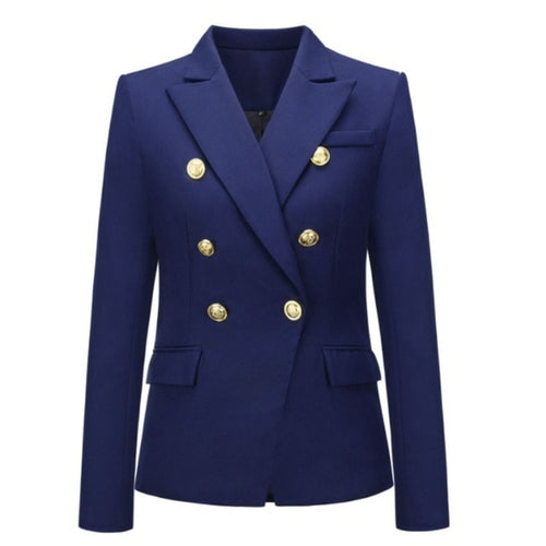 Spring Women Coat Blazer Female Autumn New Long Sleeve Double Breasted - Executive-Skincare