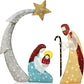 Tinsel Nativity Scene Home Decor Christmas Decoration Wedding - Executive-Skincare