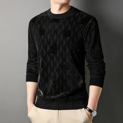 Top Grade Brand Designer Luxury New Fashion Knit Pullover Sweater Men - Executive-Skincare