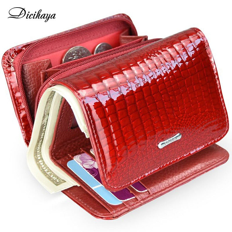 DICIHAYA Women&#39;s Wallet Short Women Coin Purse Leather Wallets For Woman Card Holder Small Ladies Wallet Female Hasp Mini Clutch - Executive-Skincare