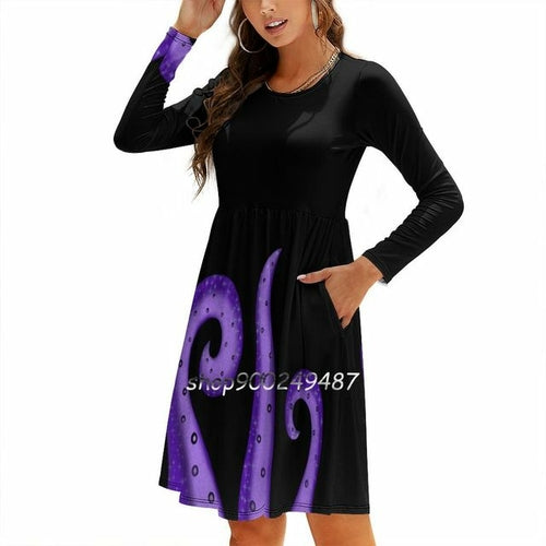 Ursula The Galaxy Sea Witch Sweet Elegant Dress Women Korean Kawaii - Executive-Skincare