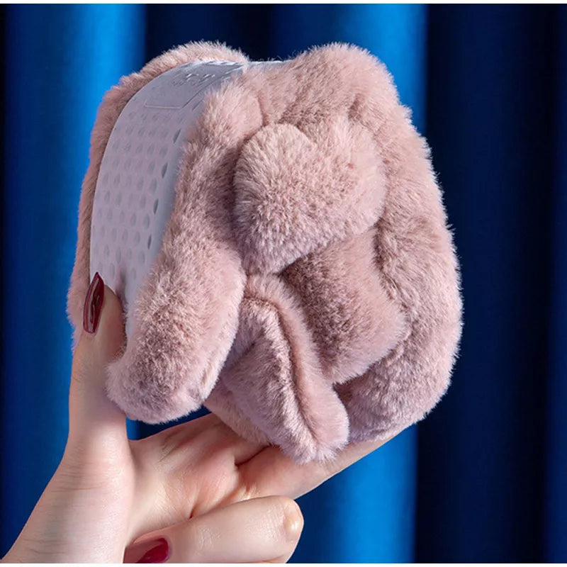 Women Slippers Winter Soft Bow Open Toe Home Cotton Shoes - Executive-Skincare