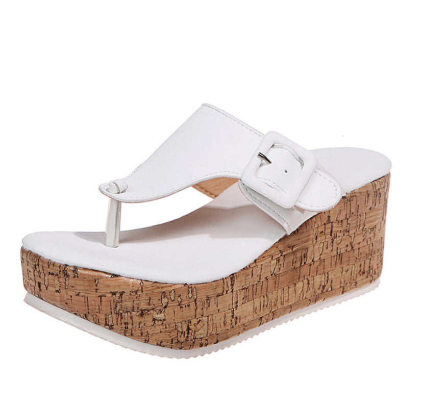 Women Summer Flip Flops Shoes Female Wedge Platform Sandal - Executive-Skincare