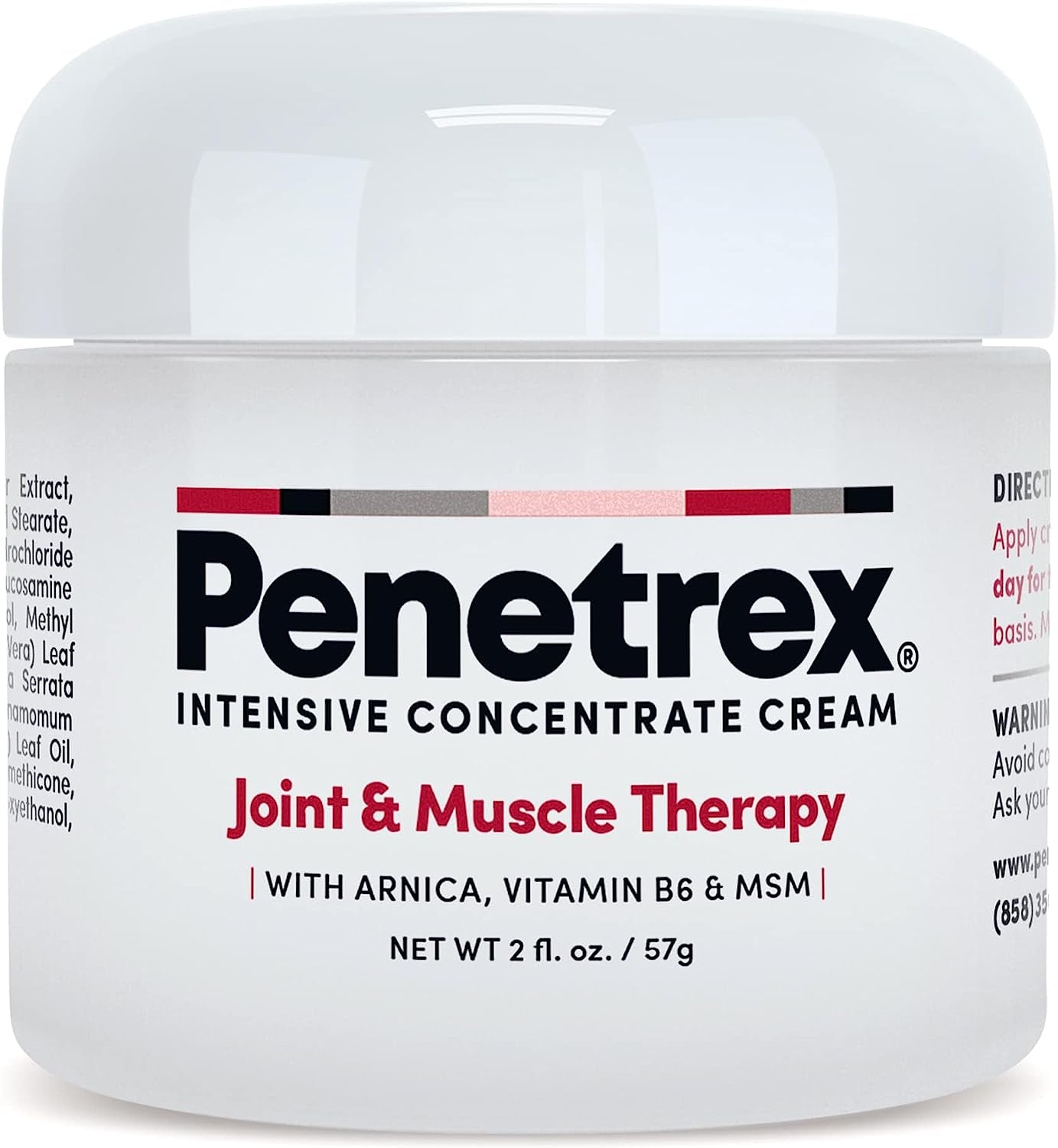 Penetrex Joint & Muscle Therapy – 2Oz Cream – Intensive Concentrate Rub for Joint and Muscle Recovery, Premium Formula with Arnica, Vitamin B6 and MSM Provides Relief for Back, Neck, Hands, Feet